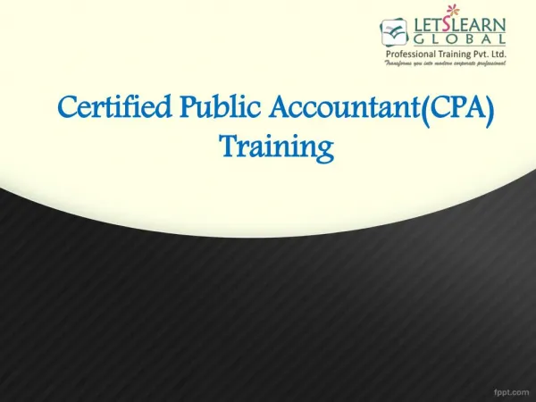 Cpa Coaching Hyderabad, CPA Training Classes Hyderabad, CPA Training Hyderabad