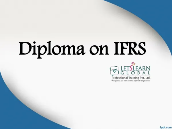 Ifrs Training Classes Hyderabad, IFRS Online Training, IFRS Training Classes - Lets Learn Global