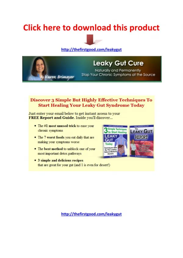 Leaky Gut Cure Review - Scam or Legit - PDF eBook Download