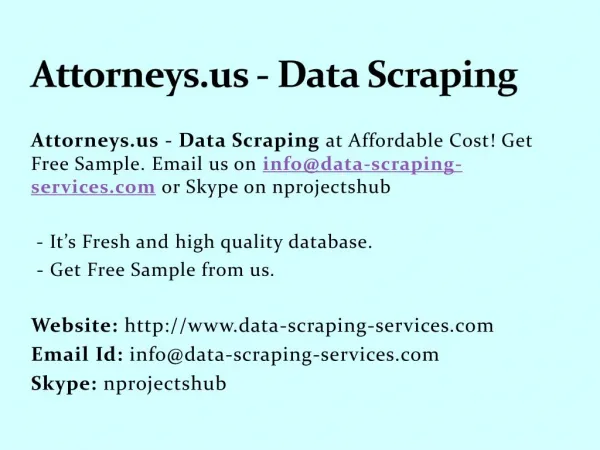 Attorneys.us - Data Scraping