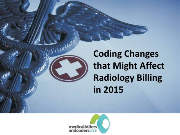 Coding Changes that Might Affect Radiology Billing in 2015