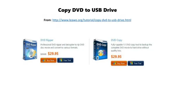 Copy DVD to USB Drive
