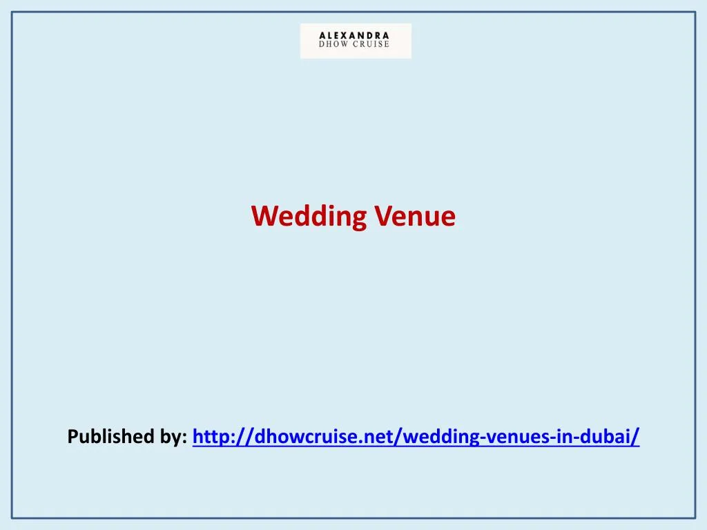 wedding venue published by http dhowcruise net wedding venues in dubai