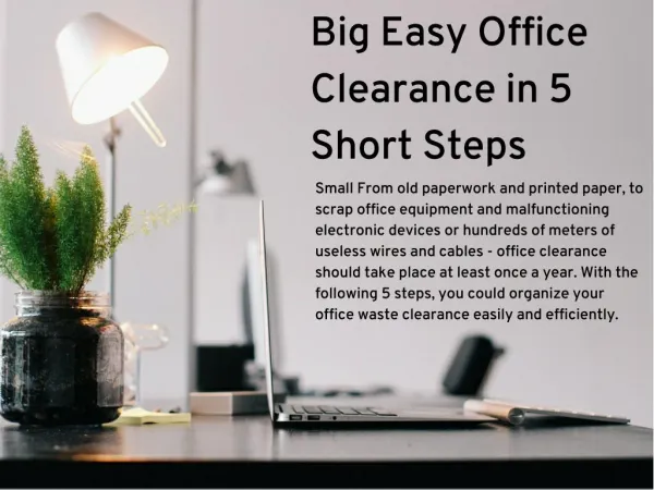 Easy Office Clearance in 5 Short Steps