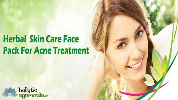 Herbal Skin Care Face Pack For Acne Treatment