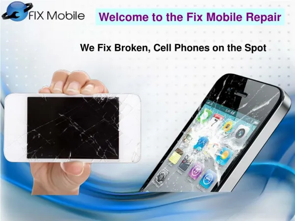 Broken Cell Phone Repair