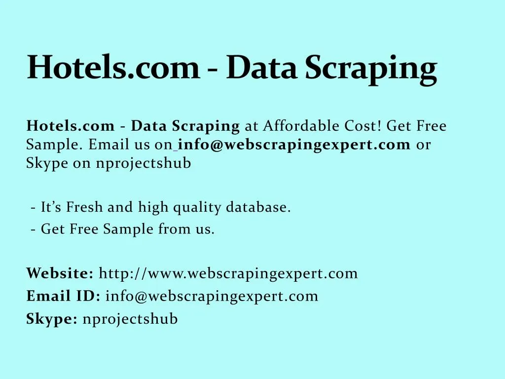 hotels com data scraping