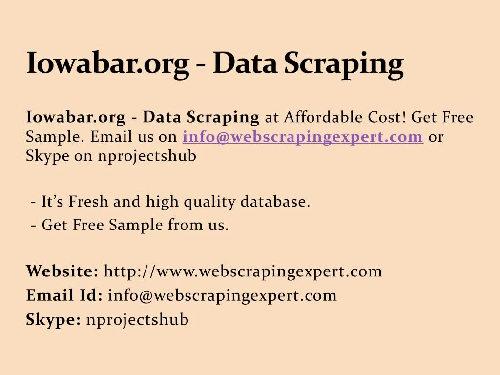 iowabar org data scraping