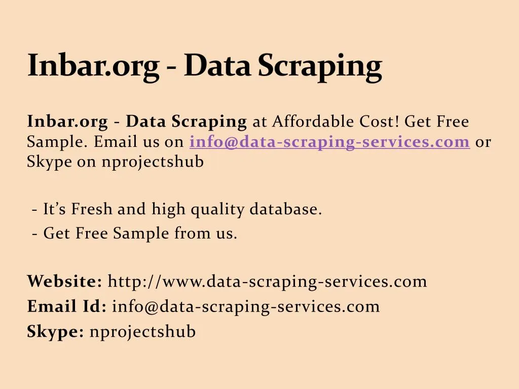 inbar org data scraping