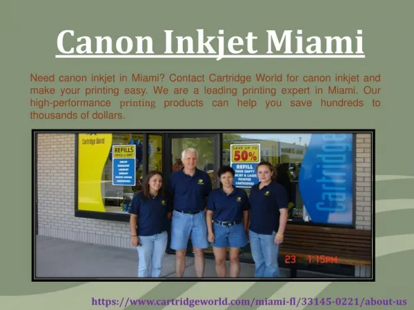 Canon Inkjet Miami