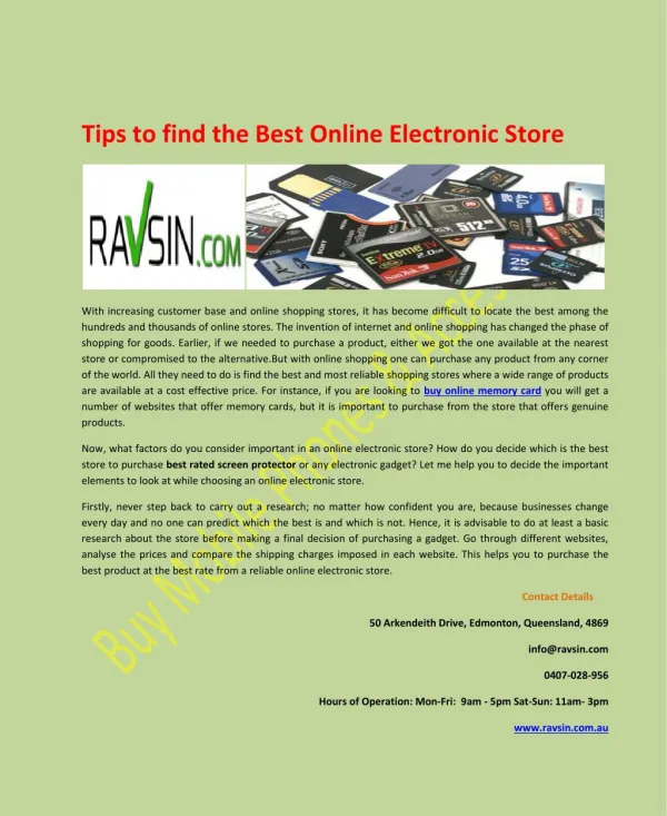 Tips to find the Best Online Electronic Store