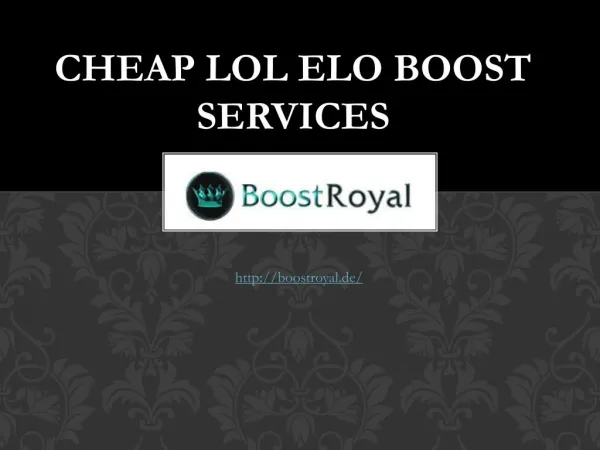 Cheap LOL ELO Boost Services