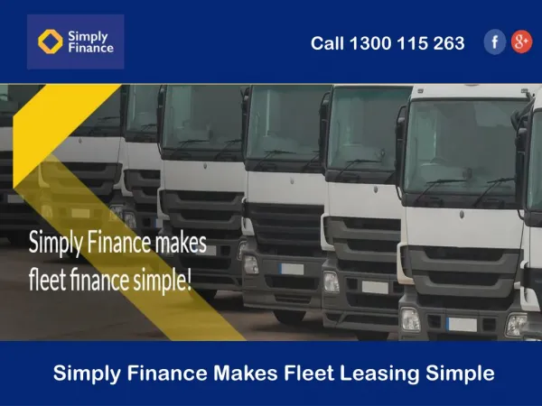 Simply Finance Makes Fleet Leasing Simple