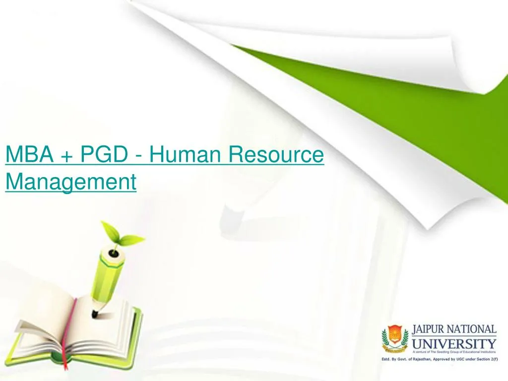 mba pgd human resource management