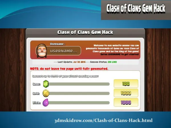 Clash of Clans Hack Tool