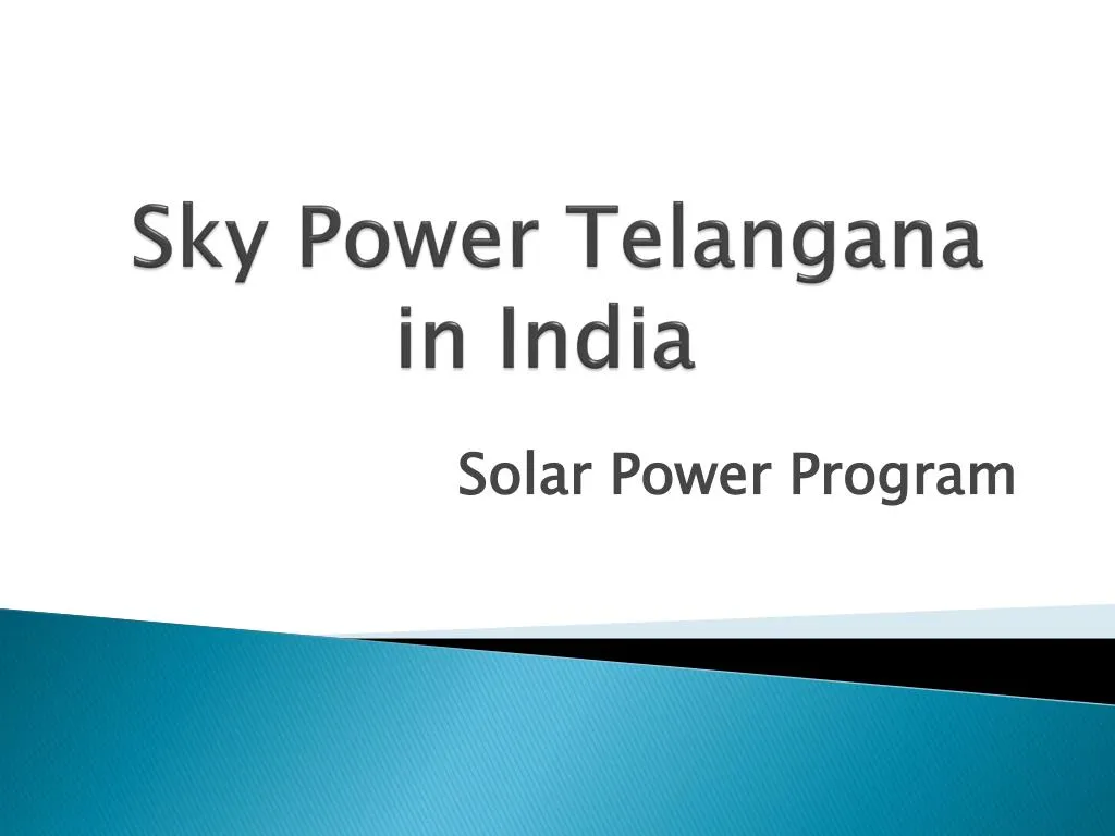 sky power telangana in india
