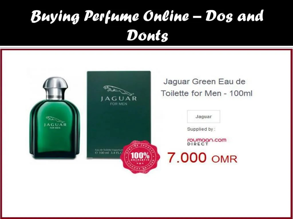 buying perfume online dos and donts