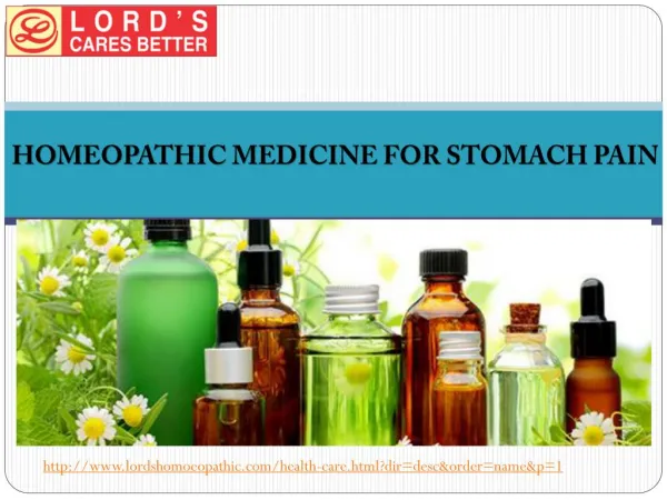 Homeopathic Medicine For Stomach Pain