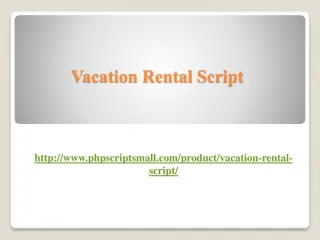 Vacation Rental Script
