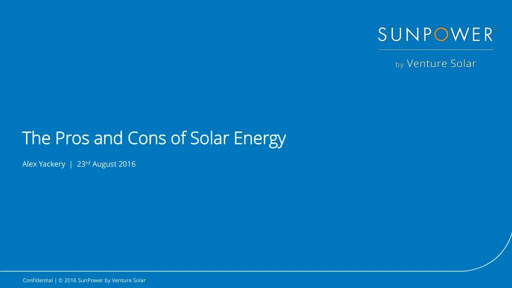 the pros and cons of solar energy