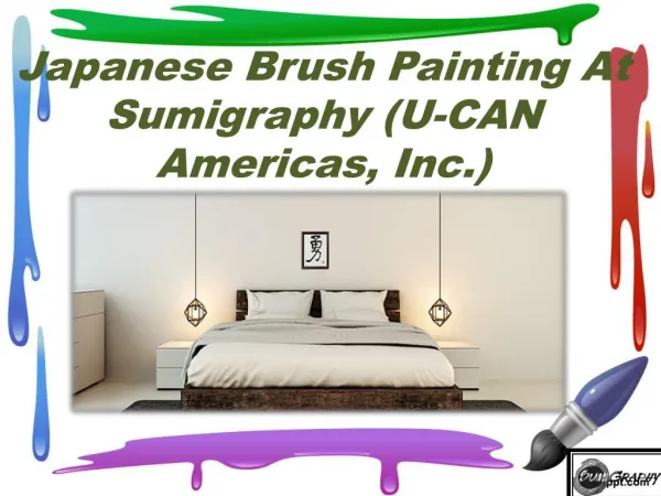 Japanese brush painting at sumigraphy (u can americas, inc.)