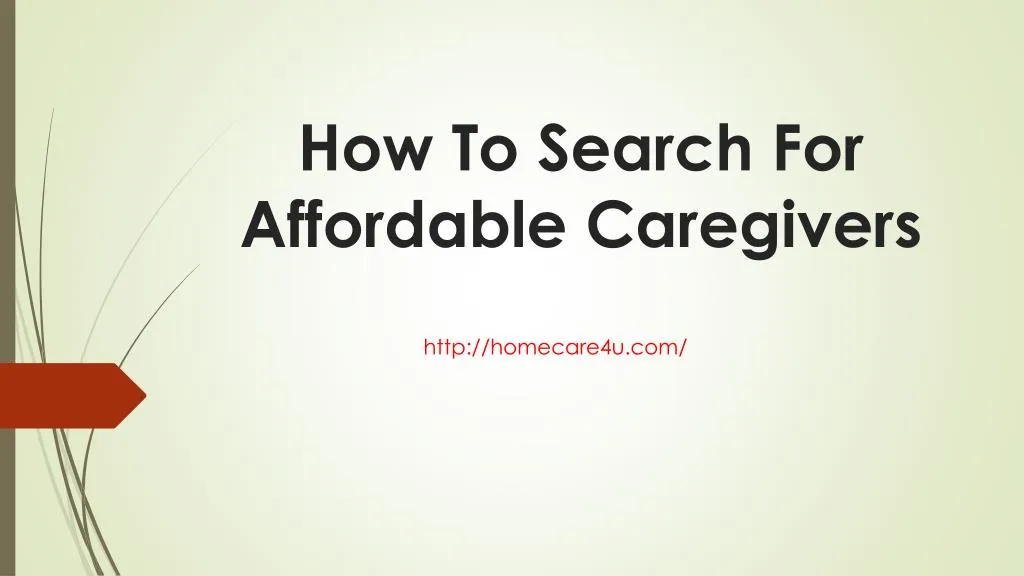 how to search for affordable caregivers