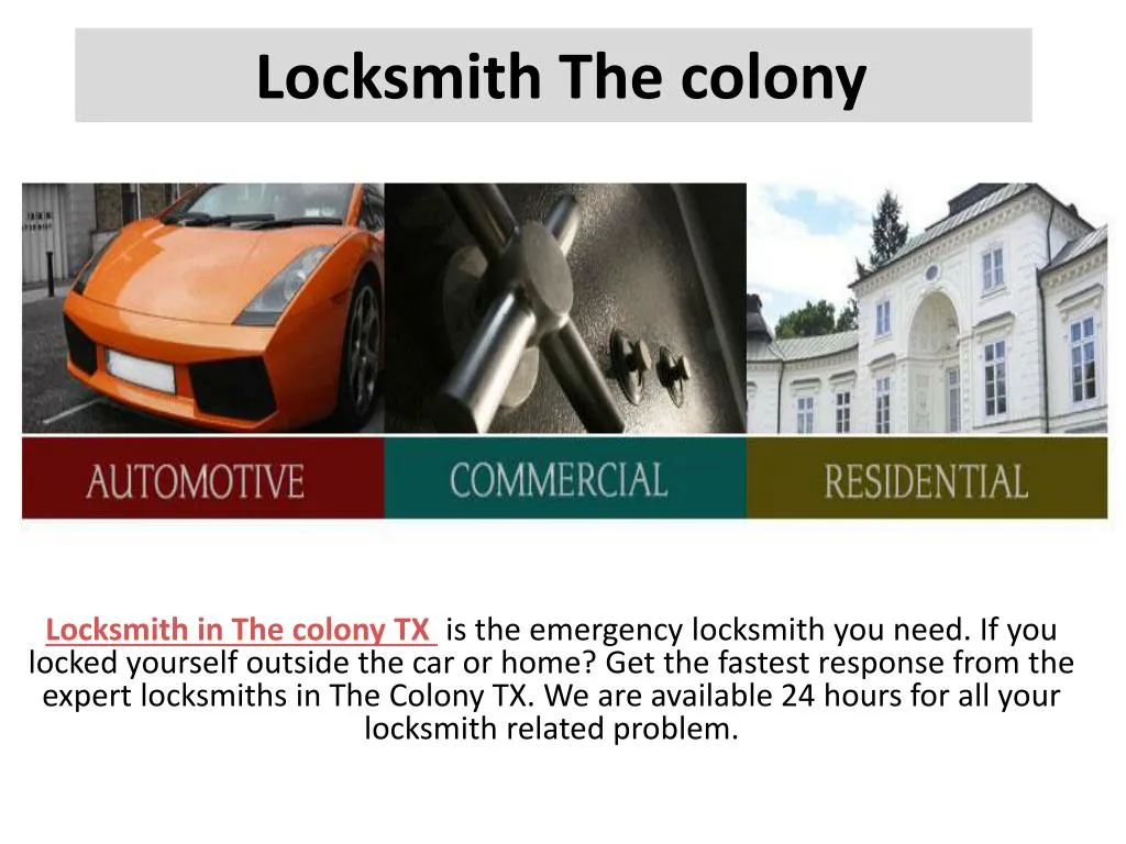 locksmith the colony