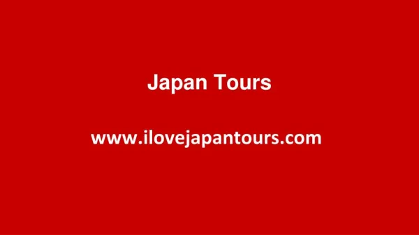Japan tours | ilovejapantour
