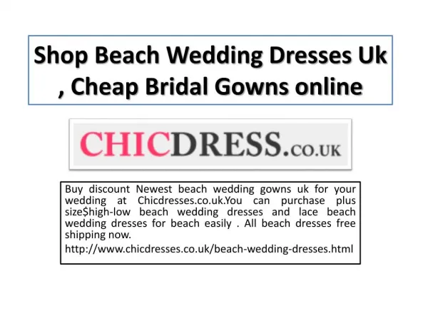 uk beach wedding dresses