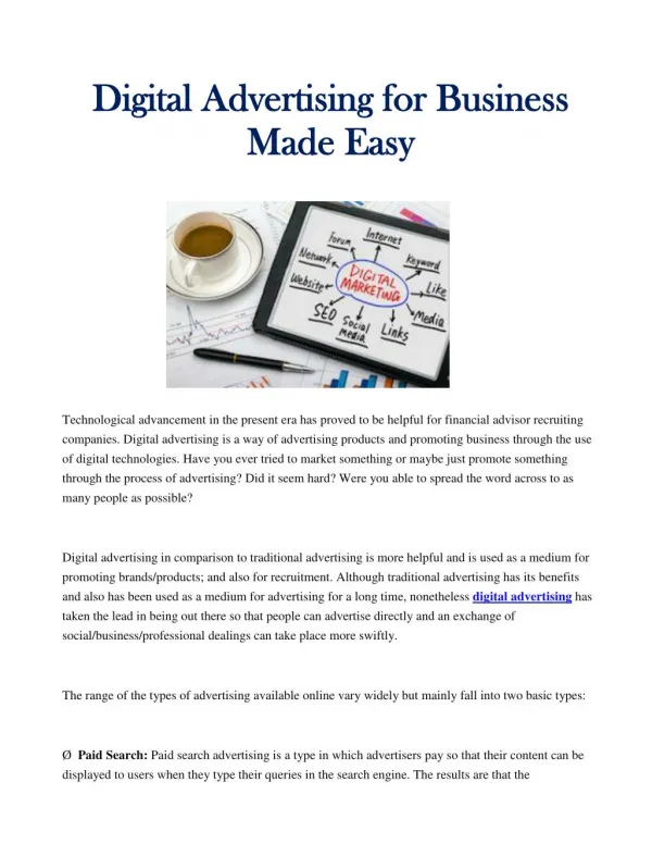 Digital Advertising for Business Made Easy