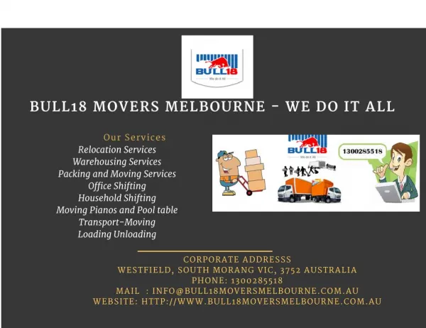 Find A Cheap Corporate Movers Melbourne 