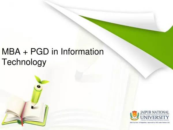 MBA PGD - Information Technology Management