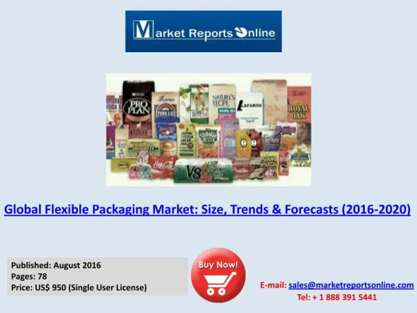 Global Flexible Packaging Market Trends & 2020 Opportunities
