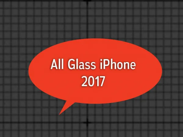 All glass iPhone 2017