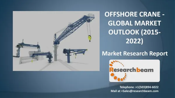 Offshore Crane - Global Market Outlook (2015-2022)