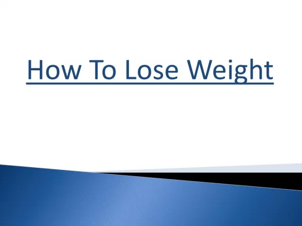 How to Lose 20 Pounds