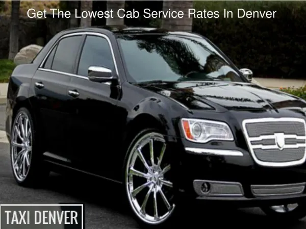 Cab Service in Denver