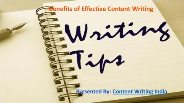 Benefits of Effective Content Writing
