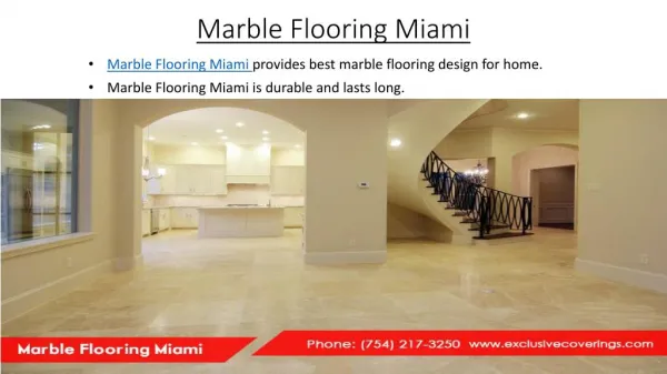 Marble Flooring Miami