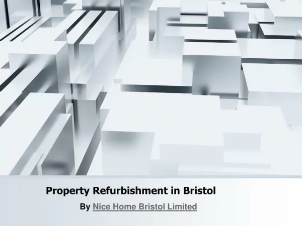 Property Refurbishment Across Bristol