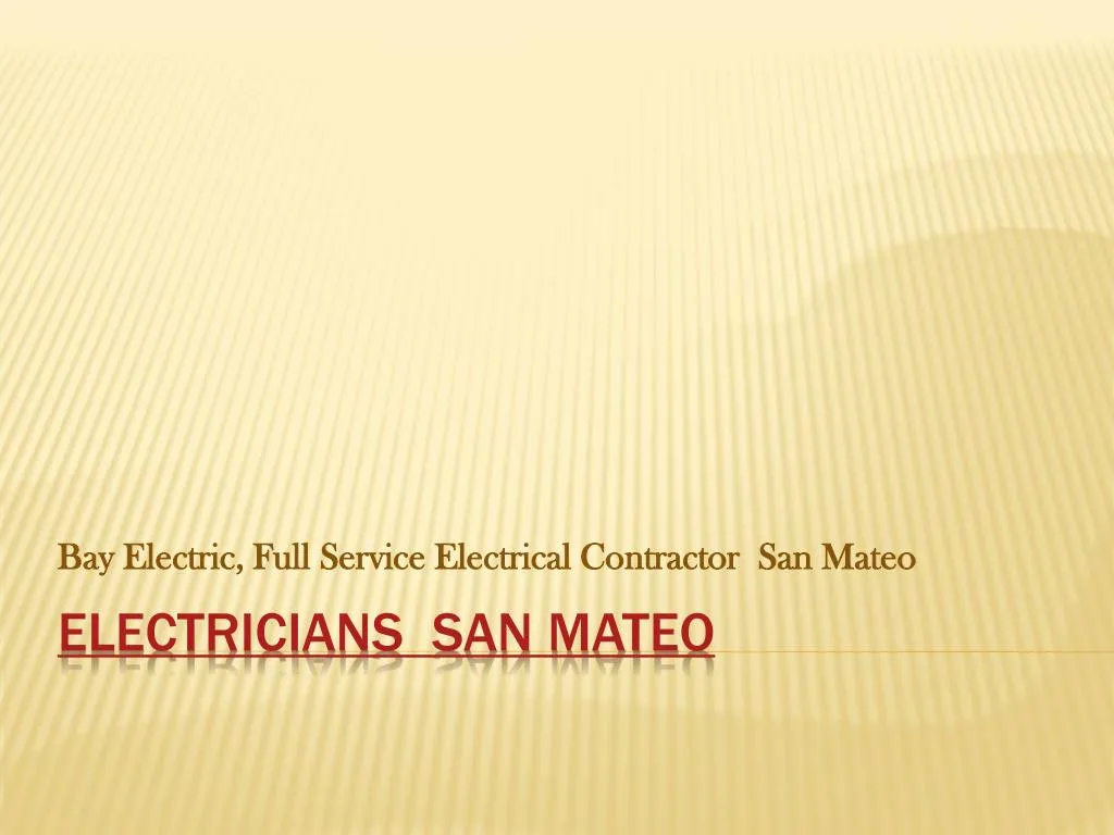 bay electric full service electrical contractor san mateo
