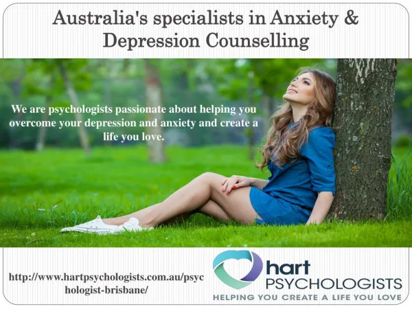 Expert Psychologists in Anxiety & Depression