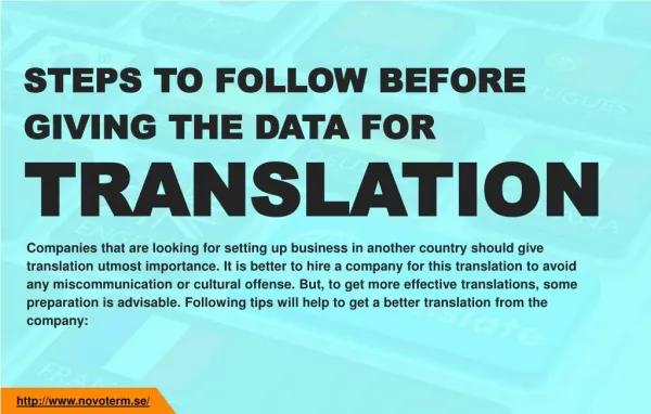 How you should prepare your data for translation