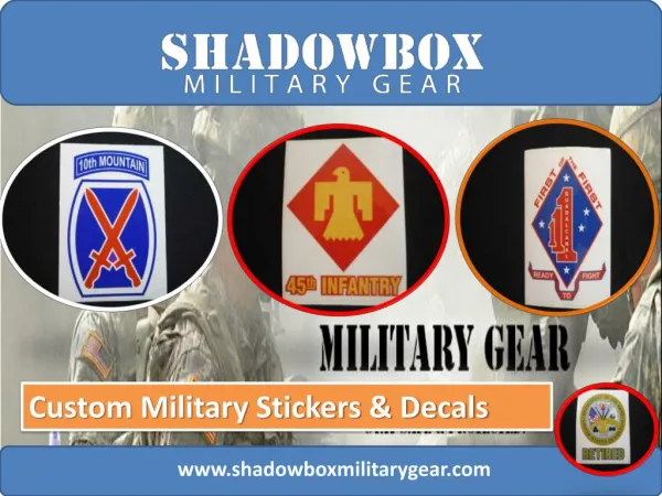 Custom Military Stickers and Decals the Right Way