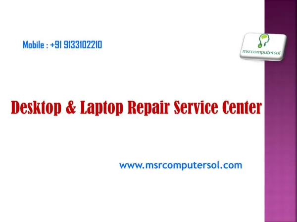 computer & Laptop repair service center in Hyderabad