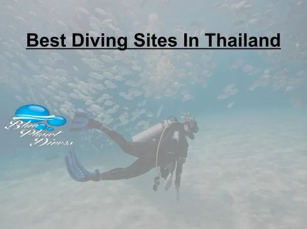 Diving Sites in Thailand