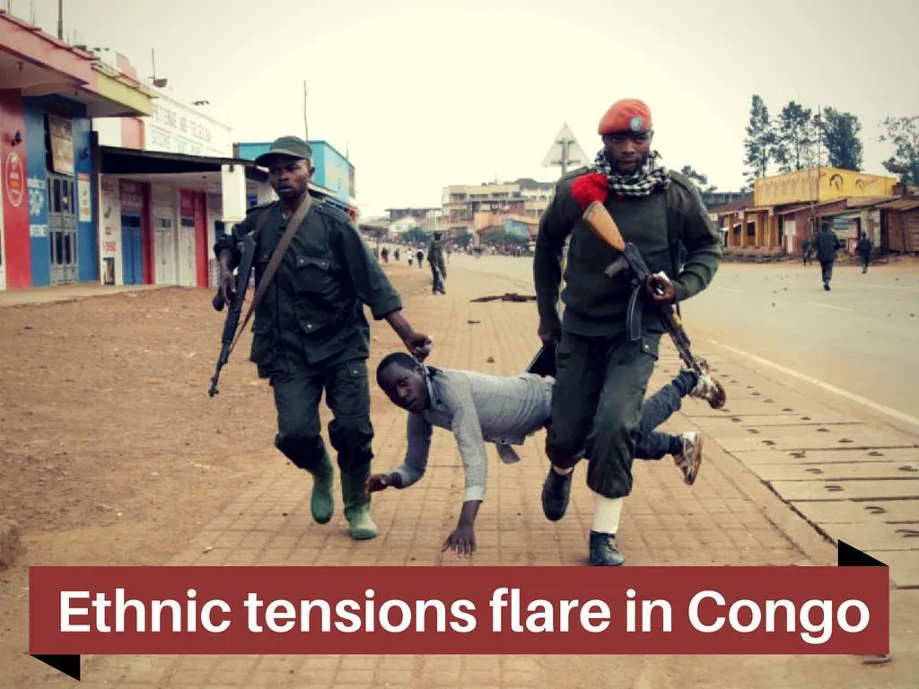 ethnic strains flare in congo