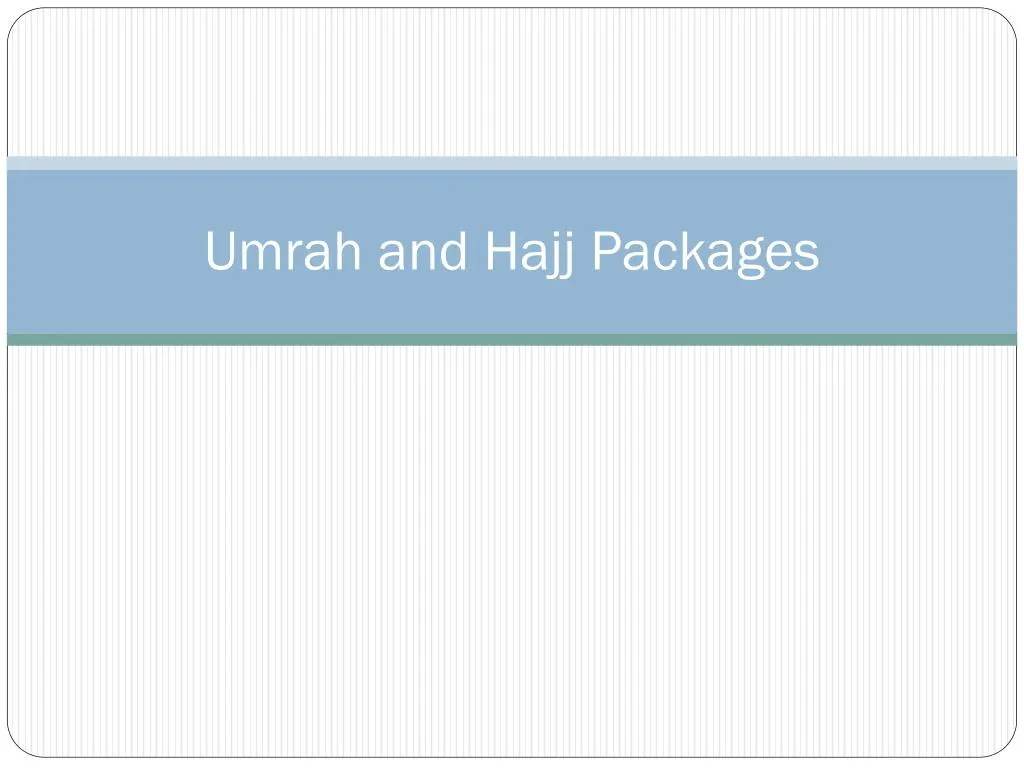 umrah and hajj packages