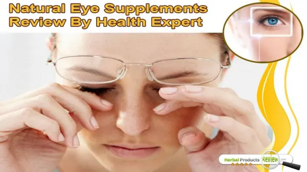 Natural Eye Supplements Review By Health Expert