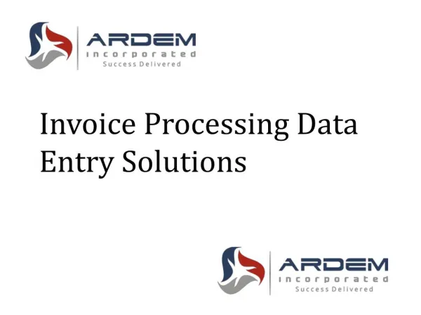 Invoice Processing Data Entry Solutions